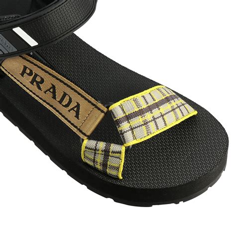 prada style sandals|Prada flat sandals black.